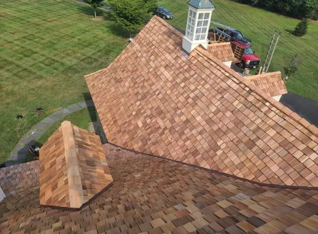 synthetic wood shingles