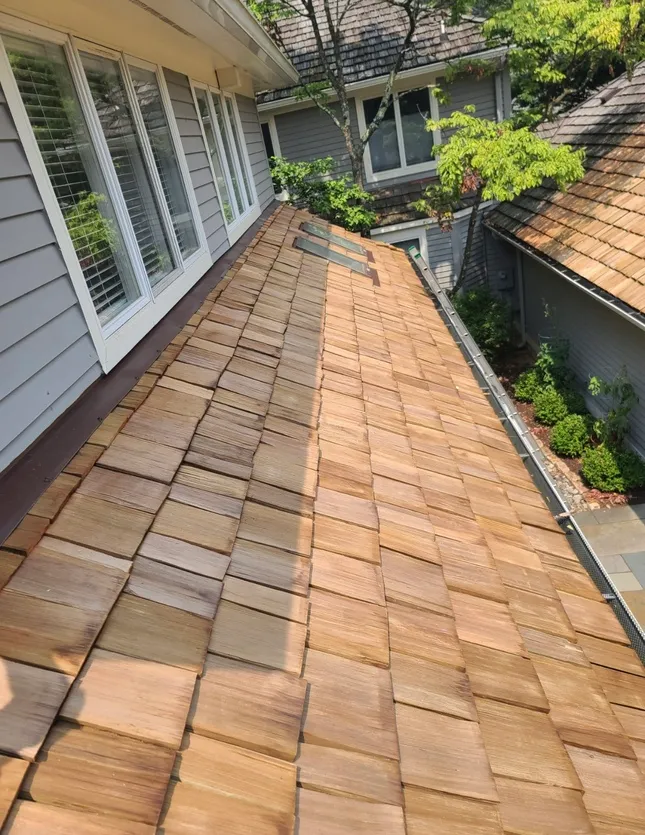 wood shake shingle roof