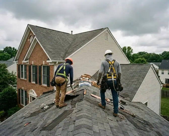 Roof leak repair services in Northern Virginia