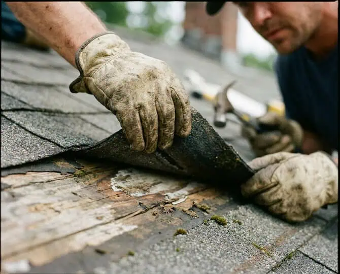 Roof repair vs replacement decision in Manassas