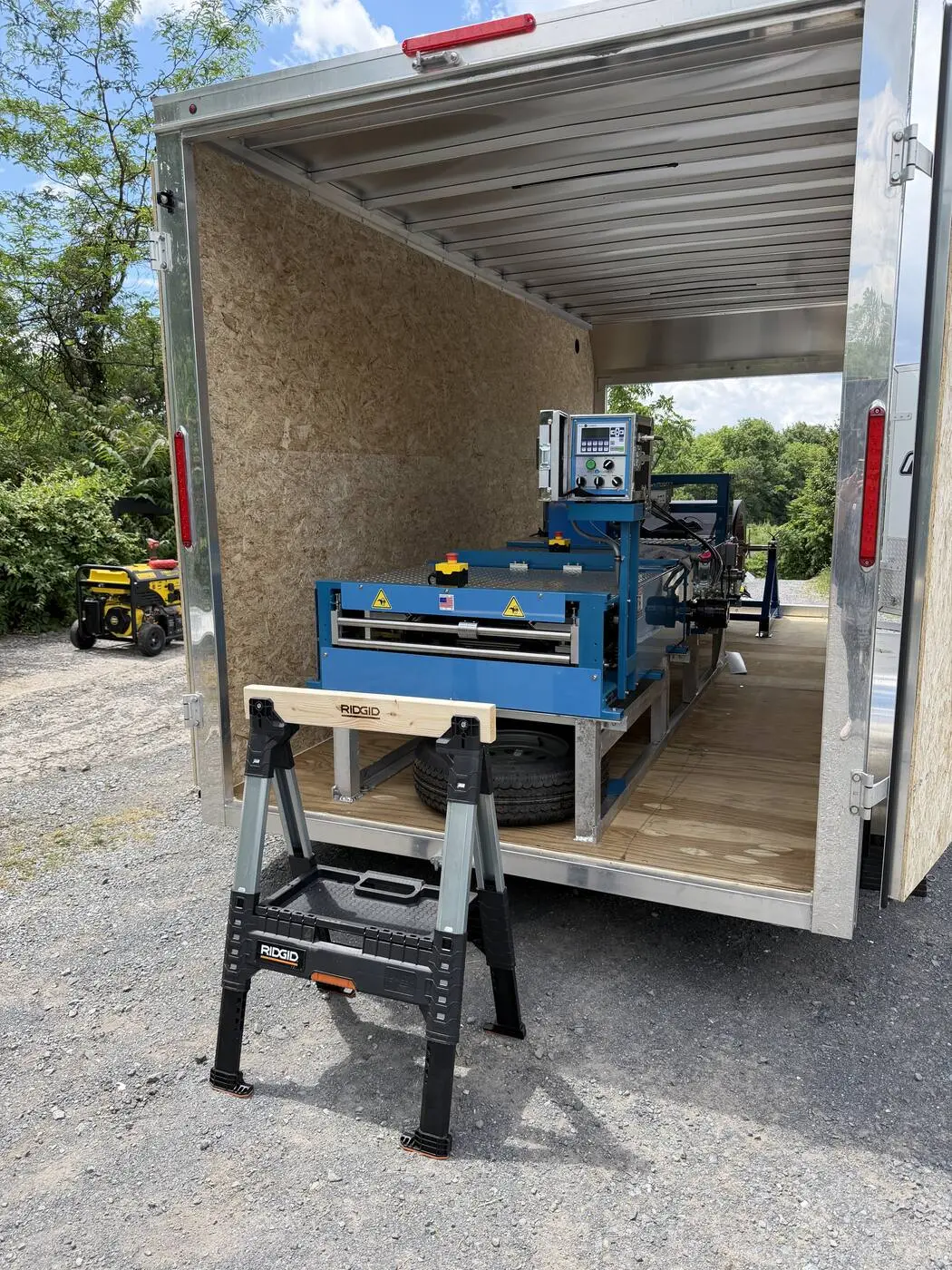 VS-150 portable roll-former for on-site standing seam metal panel forming